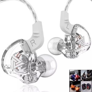 QKZ รุ่น AK6 in ear สายยาว 1.2 เมตร ของแท้100% หูฟังเสียบสาย สำหรับโทรศัพท์